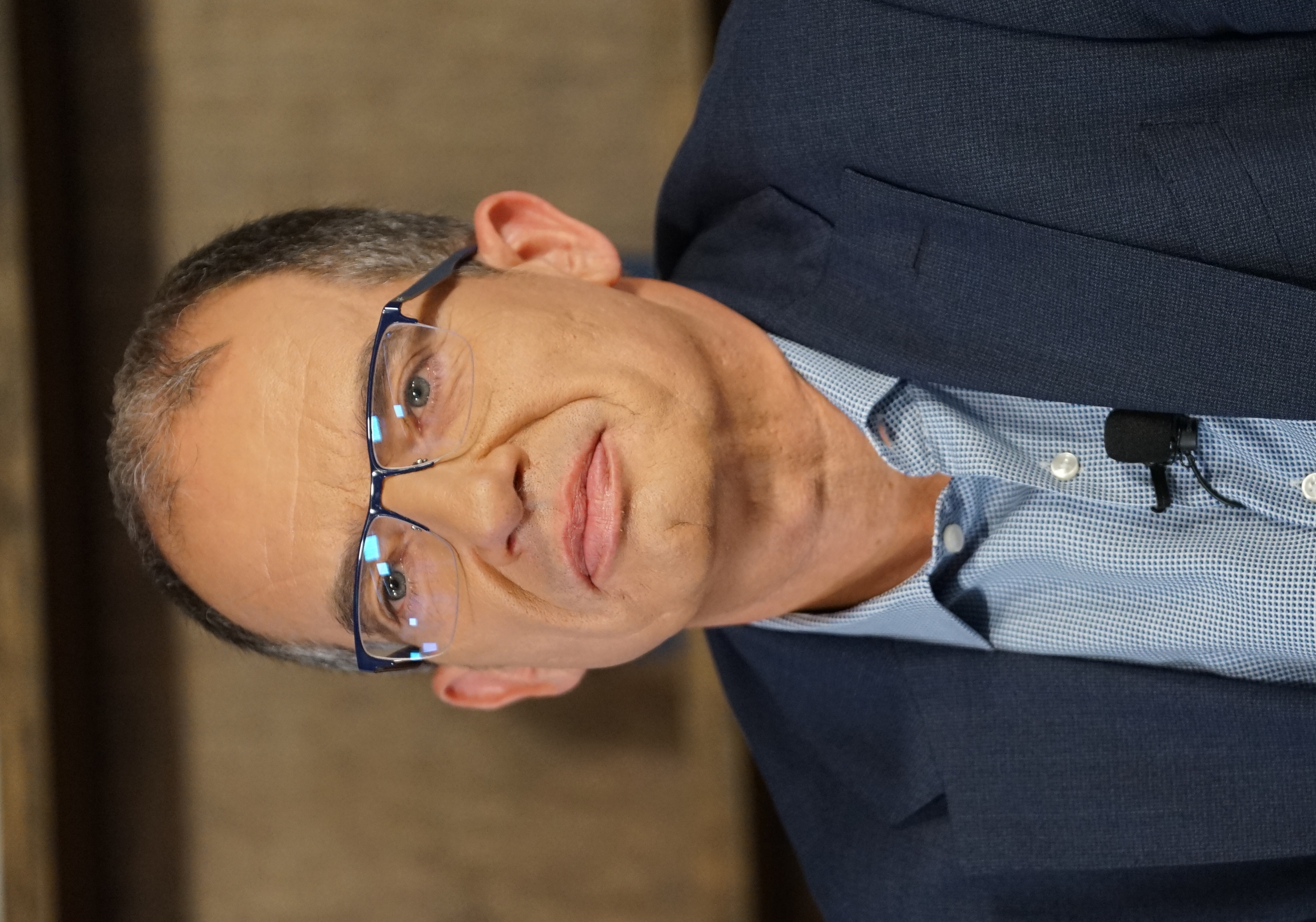 Portrait de Stéphane Bancel, PDG de Moderna, lors de la Climate Week NYC 2026